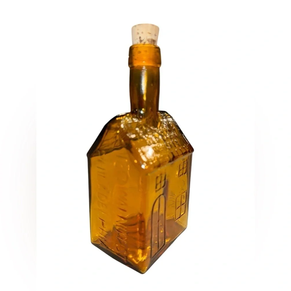 Vintage Wheaton EG Booz's Old Cabin Whiskey Bottle with cork